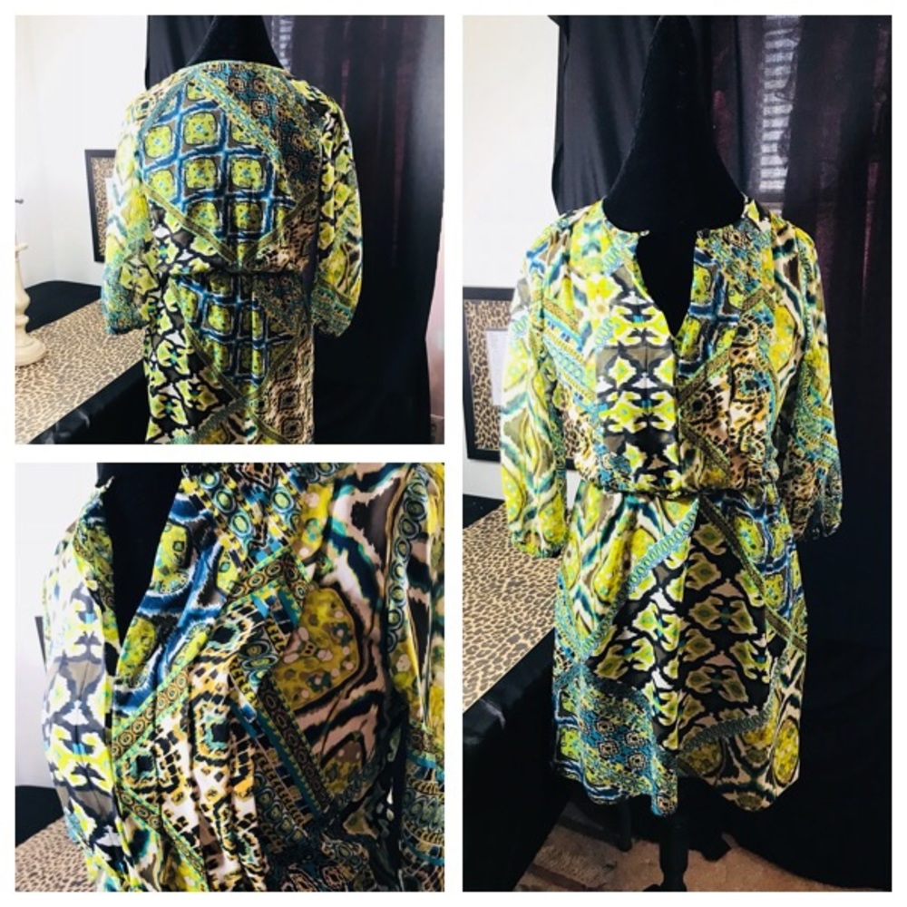 Sweet Storm Multi-colored Dress